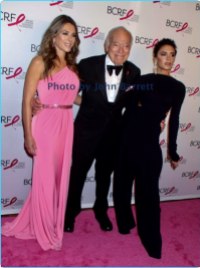 ELIZABETH HURLY,LEONARD LAUDER,VICTORIA BECKMAN at Breast cancer research foundation to launch ''Super Nova'' hot pink party at park ave armory 5-12-17 John Barrett/Globe Photos 2017