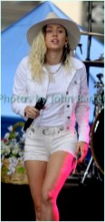 MILEY CYRUS performing on NBC ''Today ''Show at Rockefeller Plaza 5-26-17 John Barrett/Globe Photos 2017