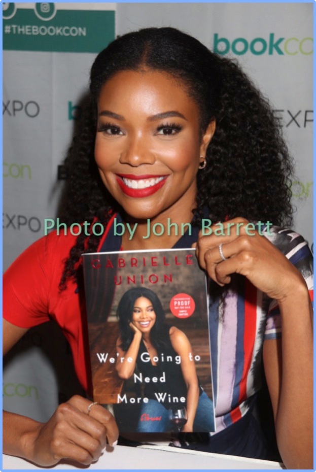 GABRIELLE UNION at BOOKEXPO talking about her new book ''We're going to Need More Wine'' at Javits Center NYC 6/1/17 John Barrett/Globe Photos 2017