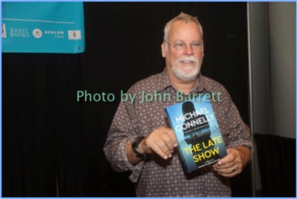 MICHAEL CONNELLY with his new book''The Late Show'' at day2 at BookExpo at Javits Center 6/2/17 John Barrett/Globe Photos 2017