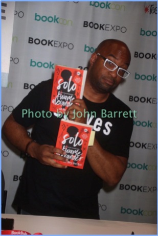 KWAME ALEXANDER at Bookcon with his new book ''' Solo'' at Javits Center 6-4-17 John Barrett/Globe Photos 2017