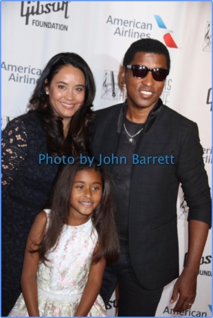 KENNETH ''BABYFACE''EDMONDS and family at Songwriters Hall of Fame 48th Induction and awards Gala at NY Marriott Marquis Hotel 6-15-17 John Barrett/Globe Photos 2017