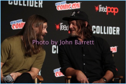 TOM PAGNE,NORMAN REEDUS at panel to disuss season 7 of ''The Walking Dead'' at NY Comic Con day3 at the Theatre at Madison Square Garden 10-7-2017 John Barrett/Globe Photos 2017
