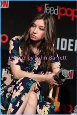 KATELYN NACON at panel to disuss season 7 of ''The Walking Dead'' at NY Comic Con day3 at the Theatre at Madison Square Garden 10-7-2017 John Barrett/Globe Photos 2017